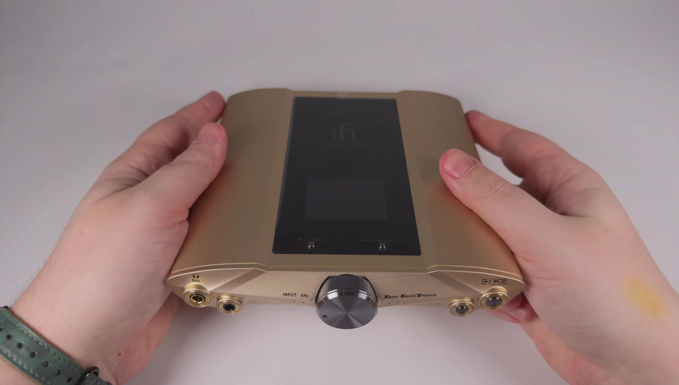 Close-up of the iFi iDSD Valkyrie showing its build quality and design.