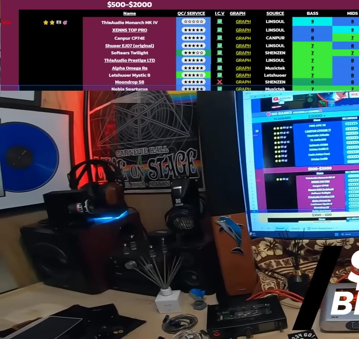 Screenshot highlighting the Audio Monarch Mark V