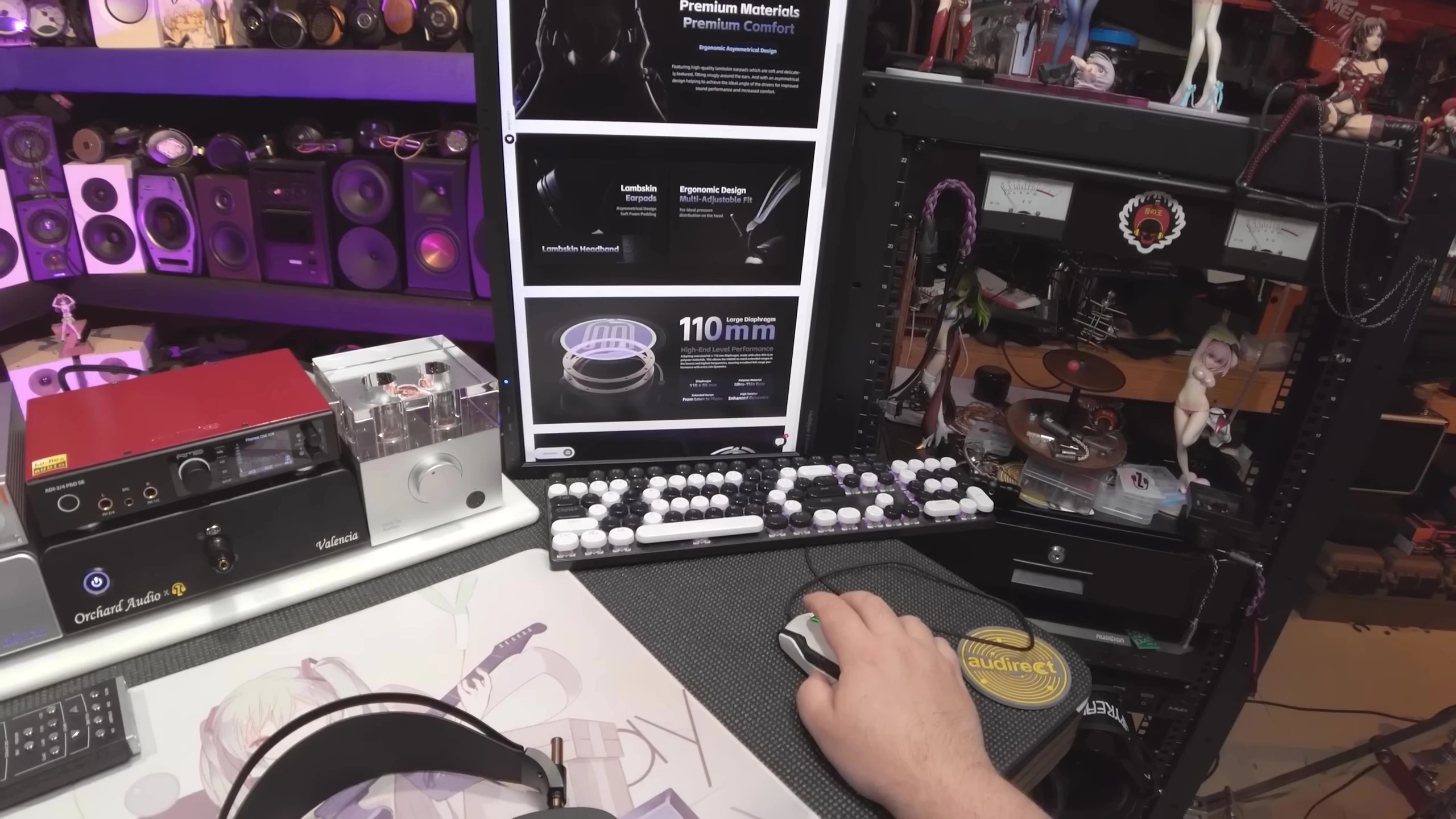 Diagram showcasing the round planar driver inside the HW600