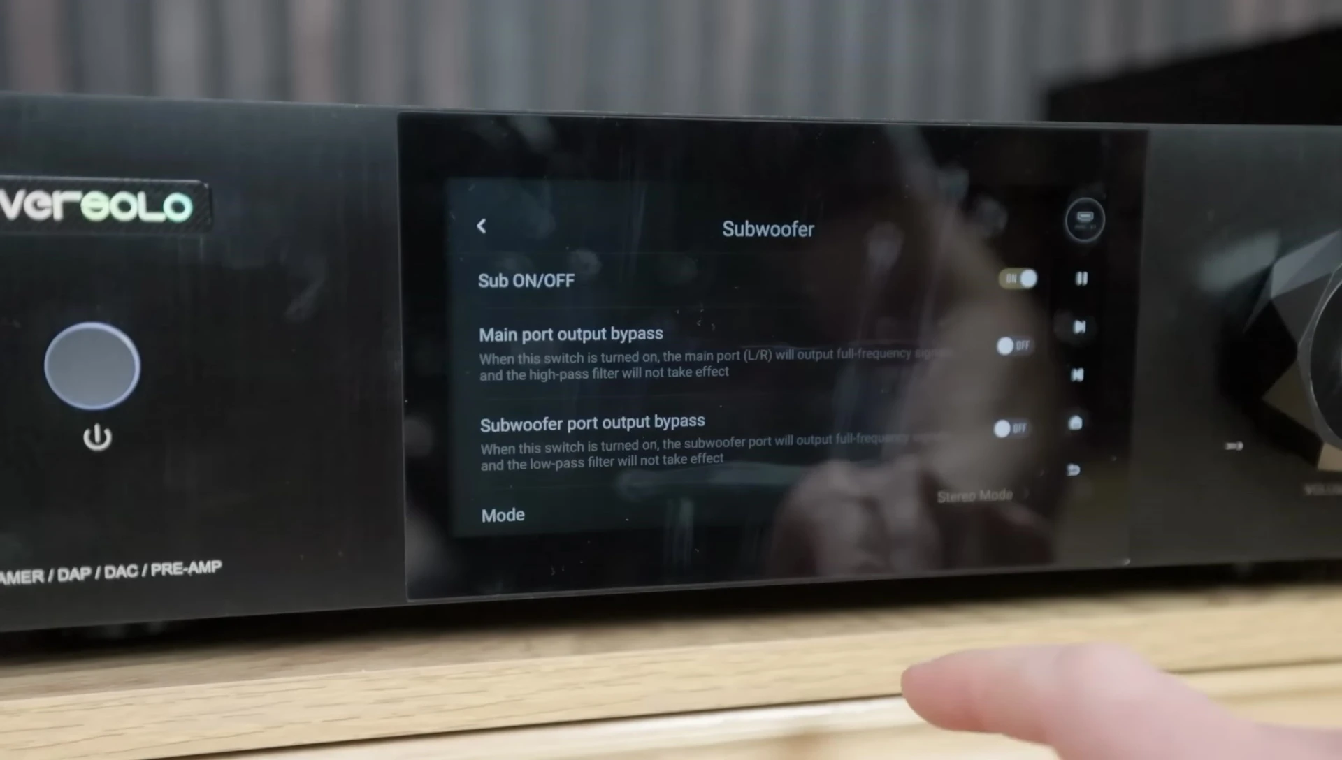 Screenshot of the EverSolo app or the main touchscreen interface.