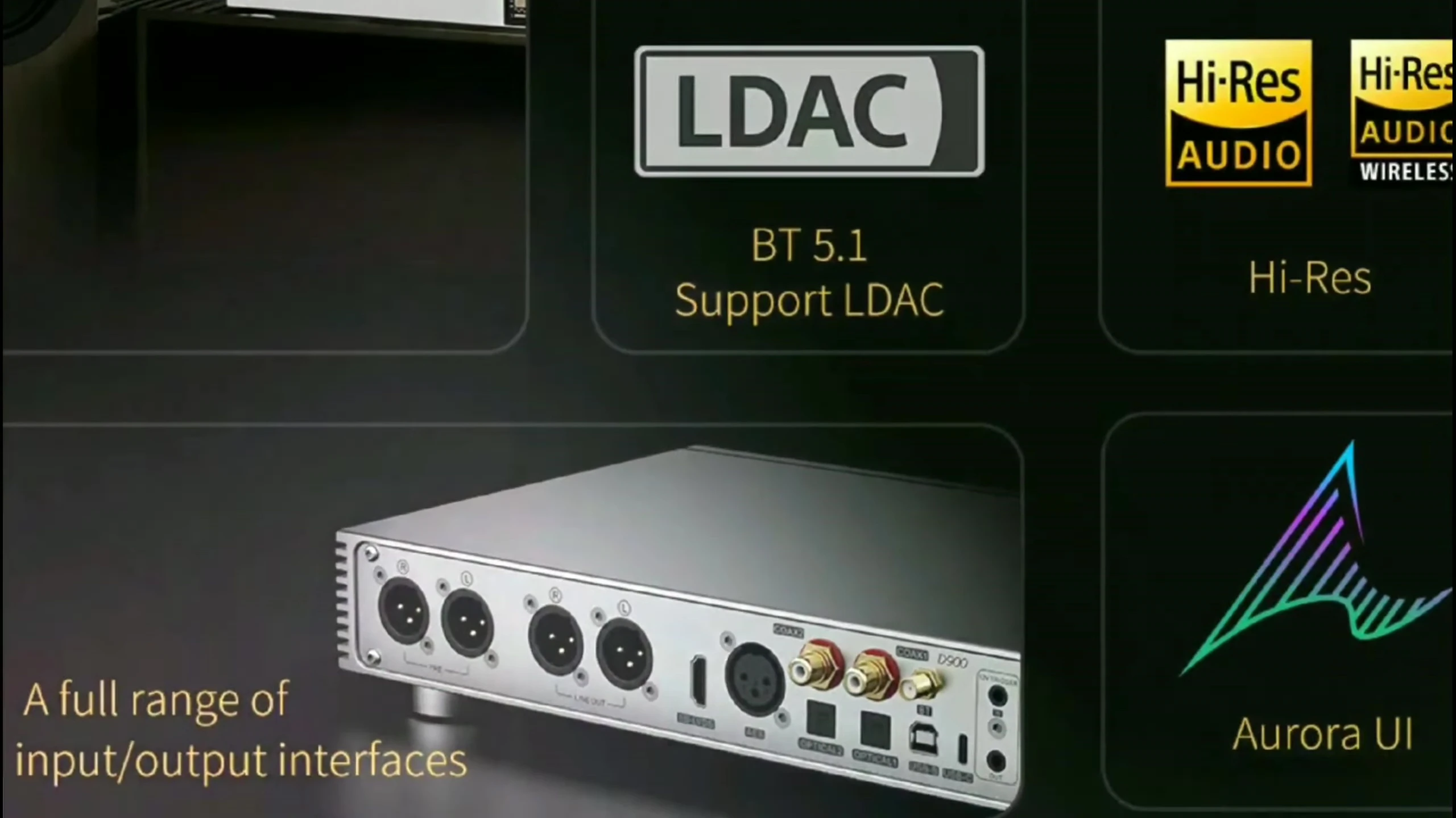 Close-up shot of the DX5 II's front panel