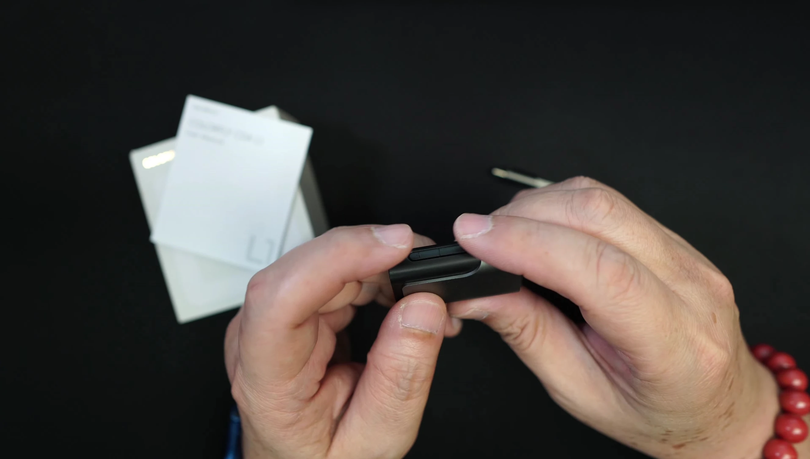 Image showing the volume buttons used to access the digital filters