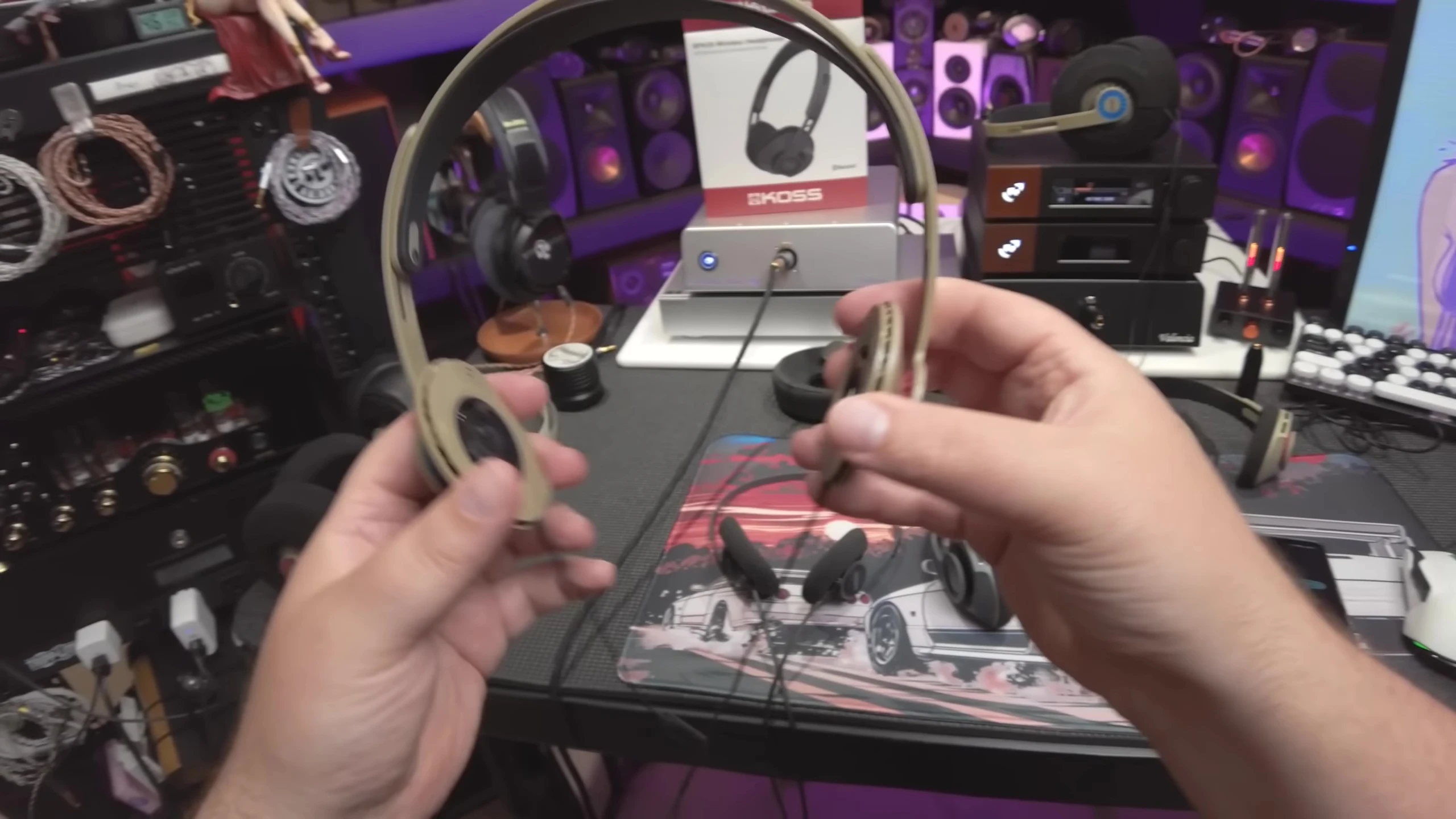 Close-up of Koss KPH30 headphones