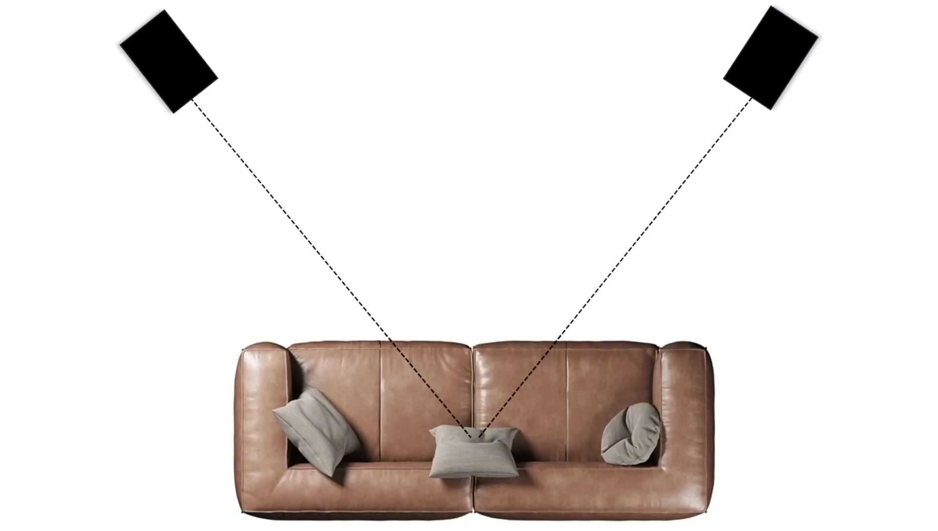 Speaker placement illustration - direct